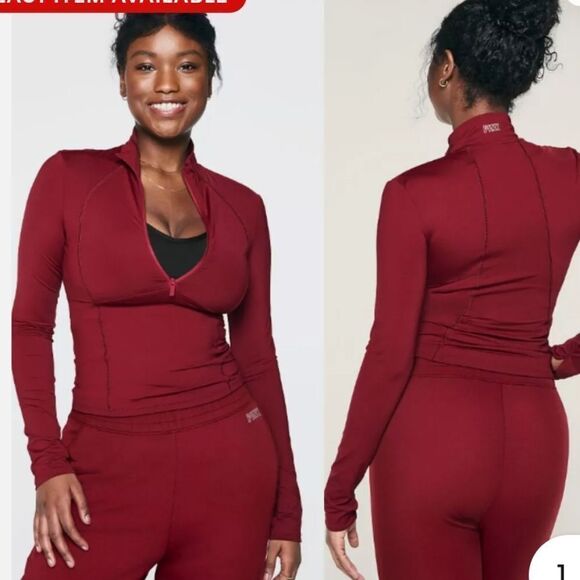 PINK Victoria's Secret Jackets & Blazers - Victoria's Secret PINK ULTIMATE HALF-ZIP JACKET XL